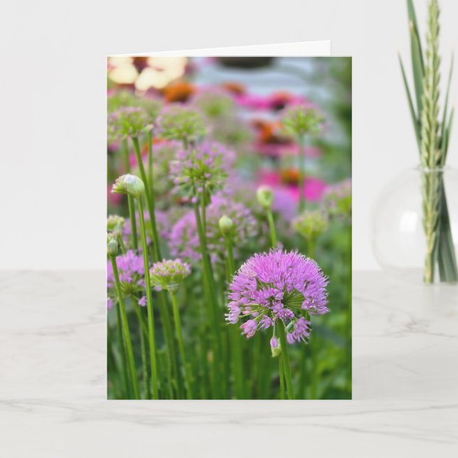 Summer flowers card (Front)