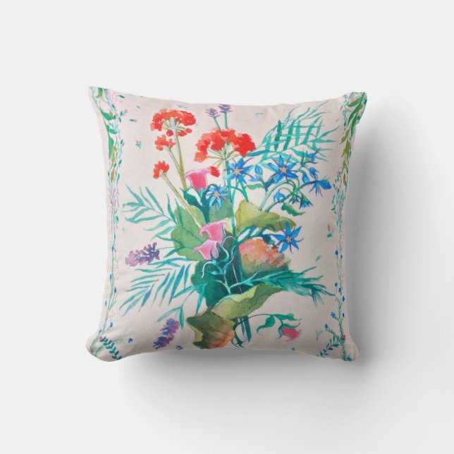 Summer Flowers Cushion (Front)