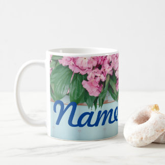 Summer Flowers Floral Personalised Coffee Mug, Cup