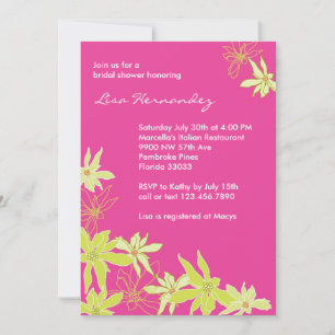 Summer Flowers Invitation