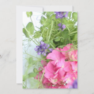 summer flowers invitation