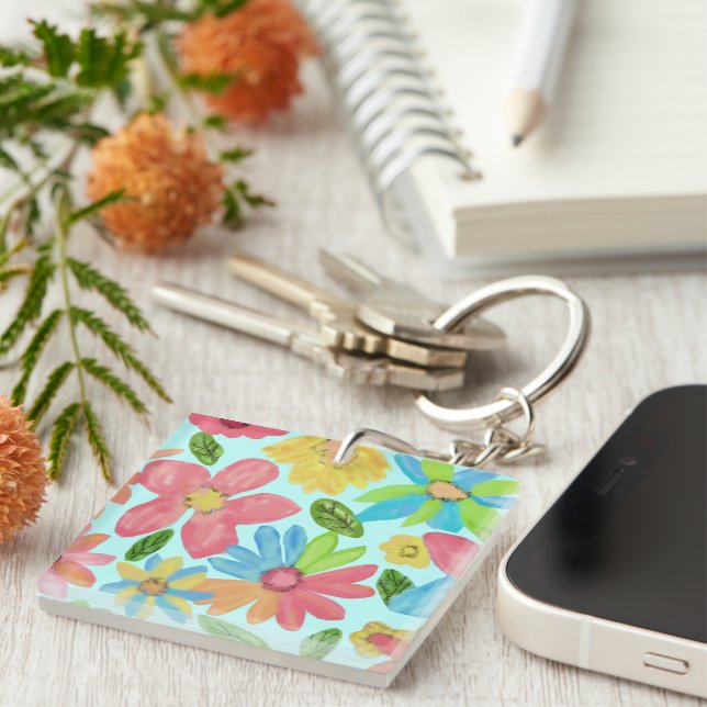 Summer Flowers Keychain (Front Right)