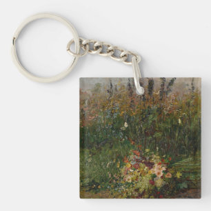 Summer Flowers of the Field Key Ring