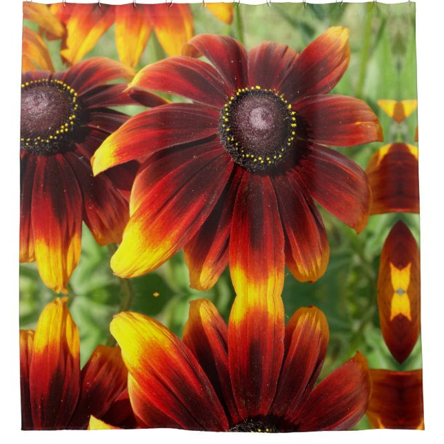 Summer Flowers Photo Shower Curtain (Front)