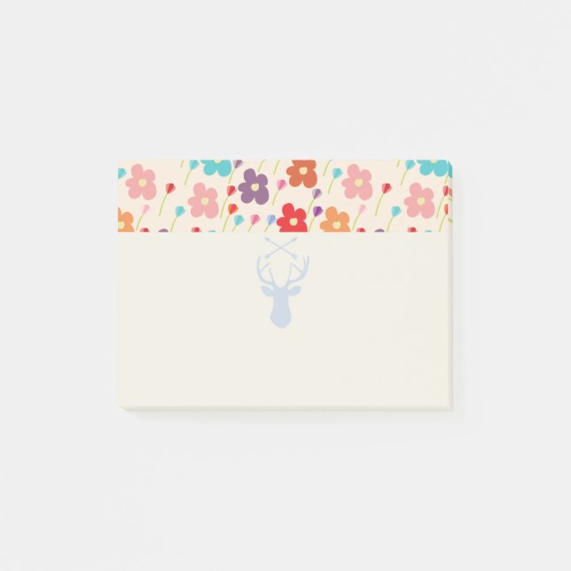 Summer flowers post-it notes (Front)