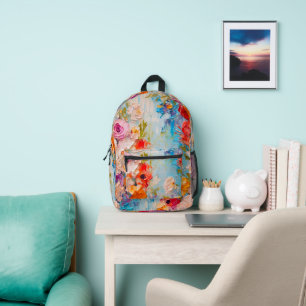 Summer Flowers Printed Backpack