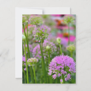 Summer flowers RSVP card