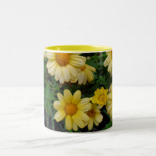 Summer flowers Two-Tone coffee mug