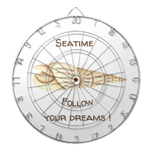 Summer Follow your dreams Shell Romantic Cute Dartboard
