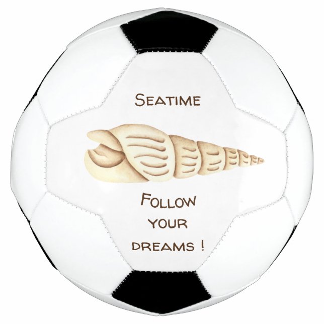 Summer Follow your dreams Shell Romantic Cute  Football (Front)