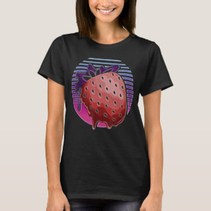 Summer Food Synthwave Red Berry Fruit Vaporwave St T-Shirt