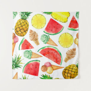 Summer Food: Watermelon Ice-cream Tapestry