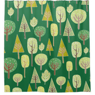Summer Forest: Nature Inspired Design Shower Curtain