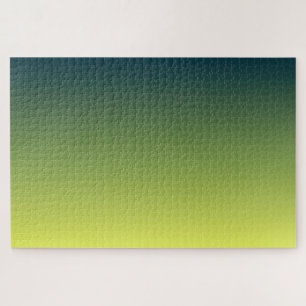Summer Forest, Subtle Green Gradient Minimal Fresh Jigsaw Puzzle