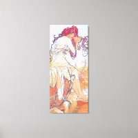 Summer (Four Seasons), Alphonse Mucha Canvas Print