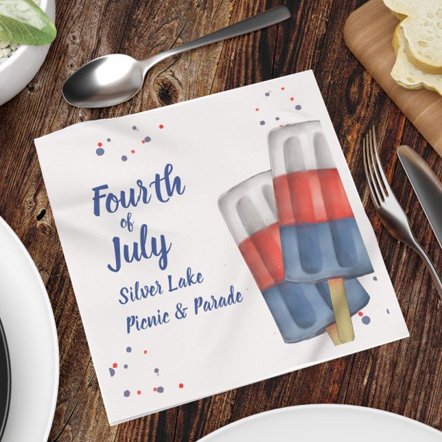 Summer Fourth of July Cute Custom Napkin (Creator Uploaded)