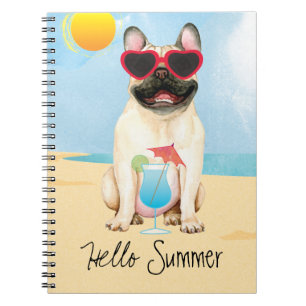Summer French Bulldog Notebook