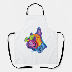 Summer French Bulldog Puppy Colourful Apron
