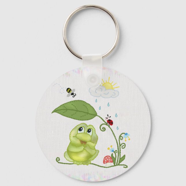 summer frog key ring (Front)