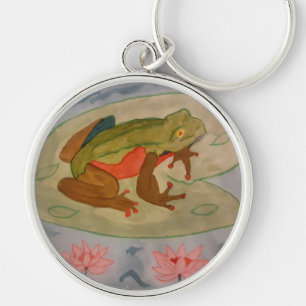 Summer Frog Pond Key Ring