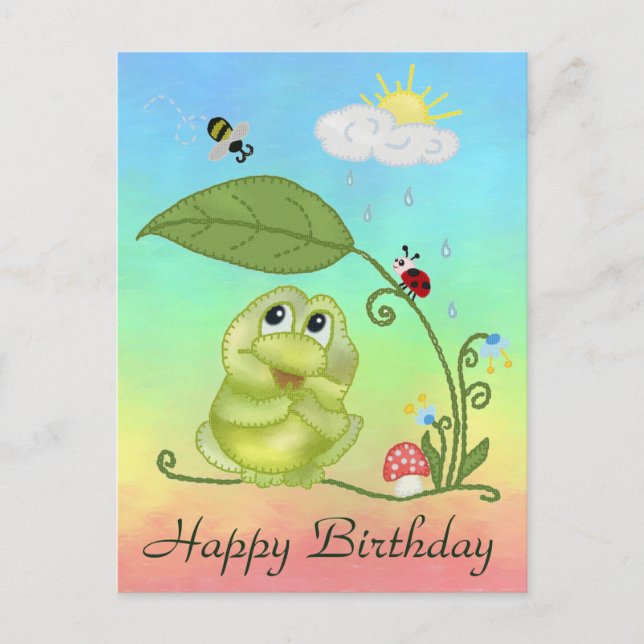 summer frog postcard (Front)