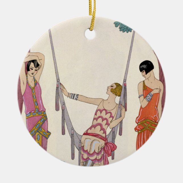 Summer, from 'Gazette du Bon Tonne', 1925 Ceramic Tree Decoration (Front)