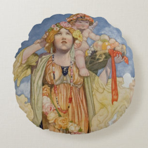 Summer from The Seasons Round Cushion