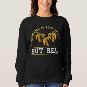 Summer Fruit Banana Choco Dip Magic Vegan Food Veg Sweatshirt