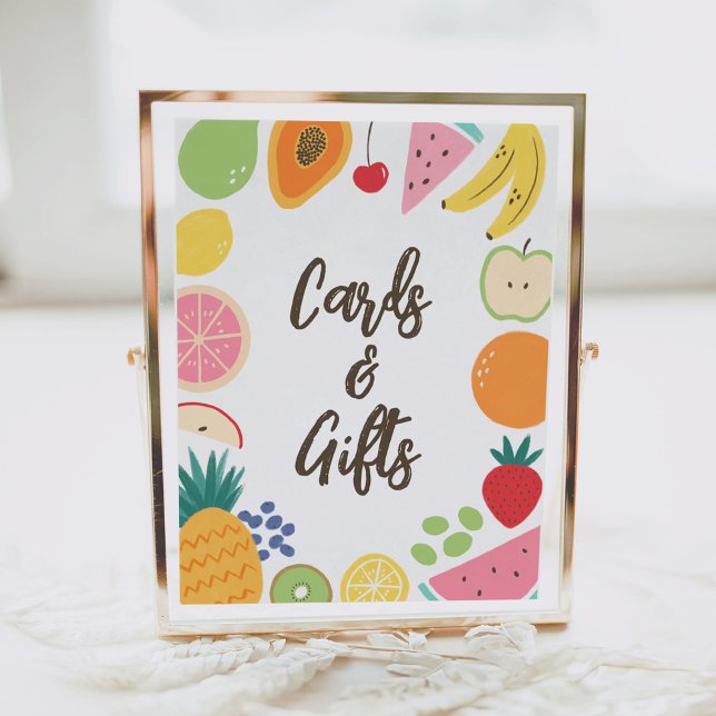 Summer Fruit Birthday Cards and Gifts Poster (Creator Uploaded)