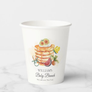 Summer Fruit Pancake Pacifier Brunch Baby Shower Paper Cups
