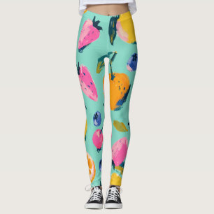 Summer Fruit Pattern Kitchen Wall Decor Leggings