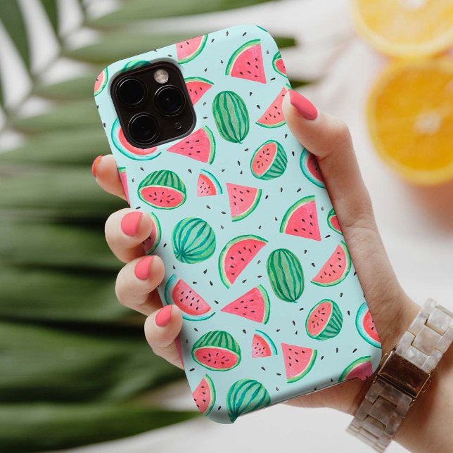 Summer Fruit Pattern | Watermelon | red green iPho iPhone Case (Creator Uploaded)