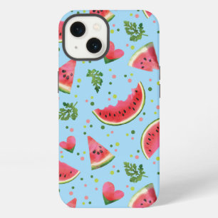 Summer Fruit Pattern Watermelon red green tropical iPhone 13 Case