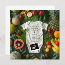 Summer Fruit Pregnancy Announcement