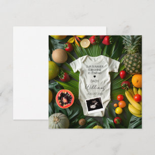 Summer Fruit Pregnancy Announcement