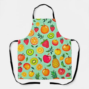 Summer Fruit Seamless Design Apron