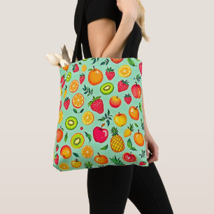 Summer Fruit Seamless Design Tote Bag