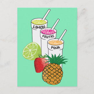 Summer Fruit smoothie Postcard