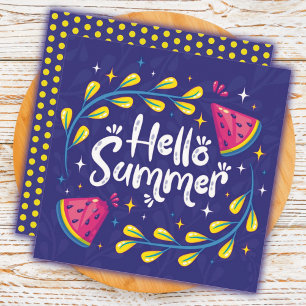 Summer Fruit Watermelon Greeting Card
