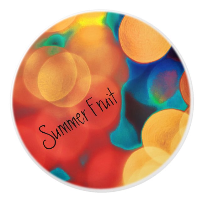 Summer Fruit (With Type) Ceramic Knob (Front)