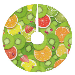 Summer Fruits 2 Brushed Polyester Tree Skirt