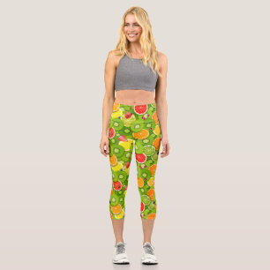 Summer Fruits 2 Capri Leggings
