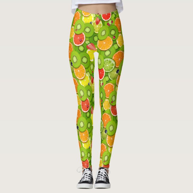 Summer Fruits 2 Leggings (Front)