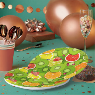 Summer Fruits 2 Paper Plate