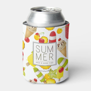 Summer Fruits and Ice-Cream Fun Can Cooler