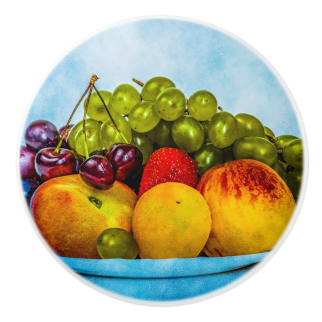 Summer fruits ceramic knob (Front)
