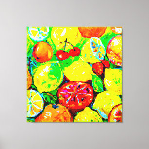  "Summer Fruits" Cute Art. Buy Now  Canvas Print