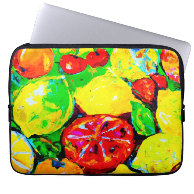  "Summer Fruits" Cute Art. Buy Now  Laptop Sleeve (Front)