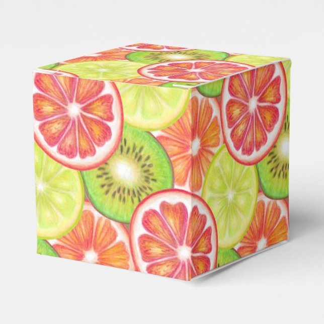 Summer fruits favour box (Front Side)