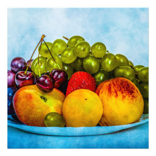 Summer fruits photo print